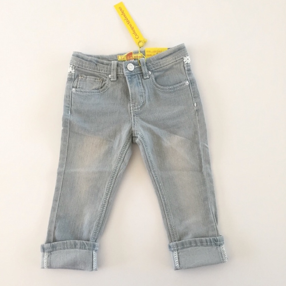 Light denim Skinny Jeans cropped pants